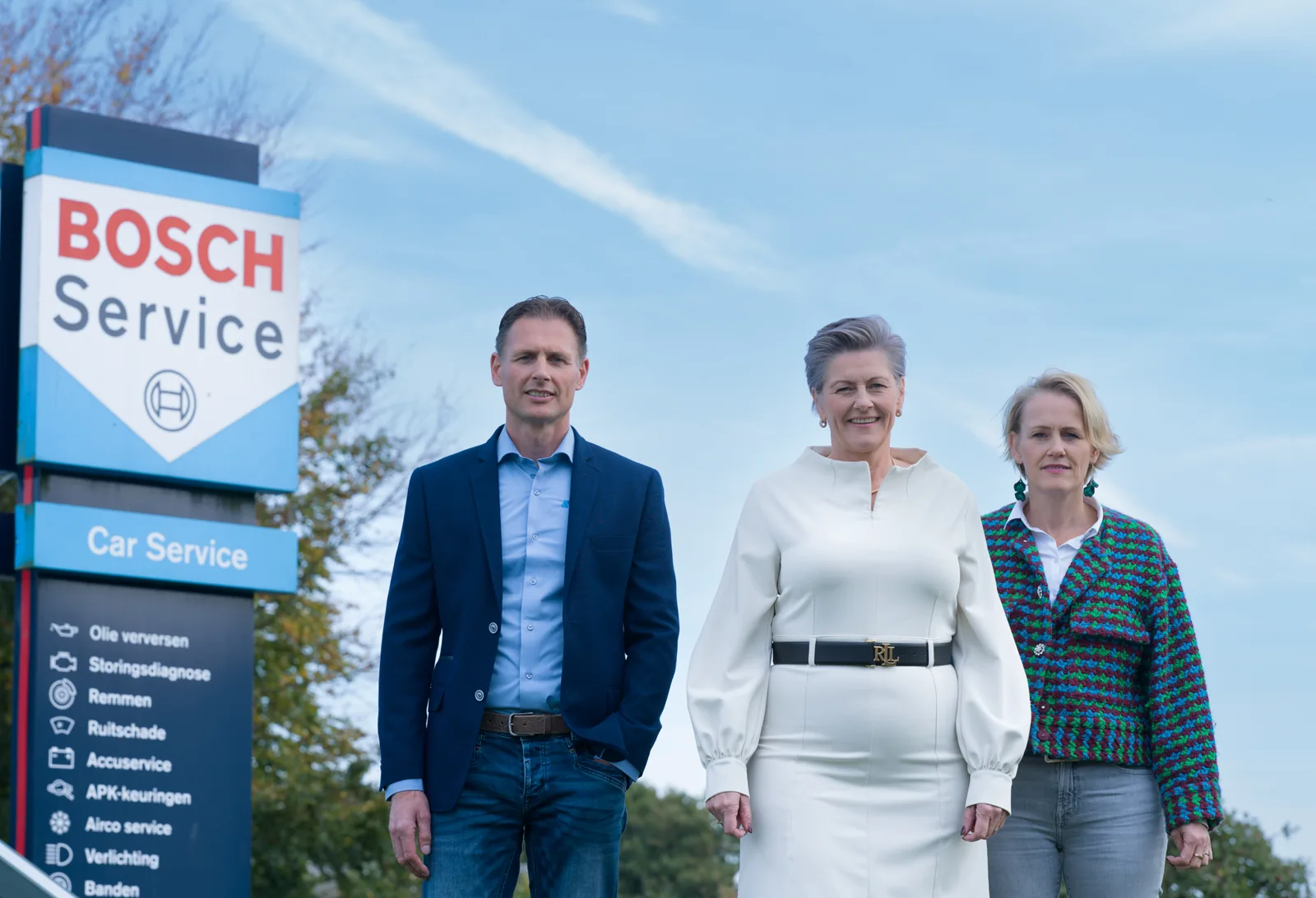 Gerrit, Hennie en Anneke Wijnne